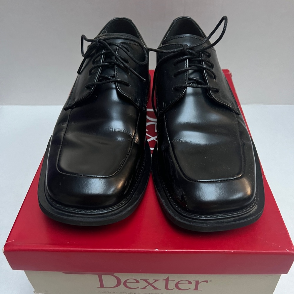 Dexter Boys Black Dress Shoes 6.5
